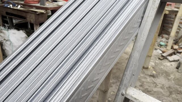 Stacked Lightweight Steel Roof Trusses for House Construction