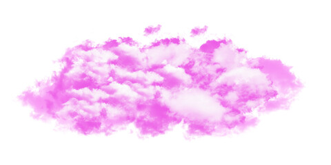 Fototapeta premium a large cluster of pink and white fluffy clouds floating in the sky on a clear day serene and peaceful atmosphere isolated on transparent background