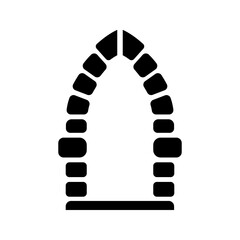 Naklejka premium Wine cellar icon. Industry and wine storage filled symbol. Black and white.
