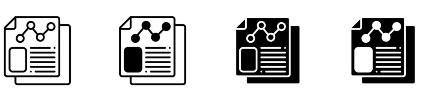 Data analysis icon vector set. profit graph illustration sign collection. data science symbol or logo.