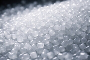 Obraz premium Plastic polymer granules made from high density polyethylene