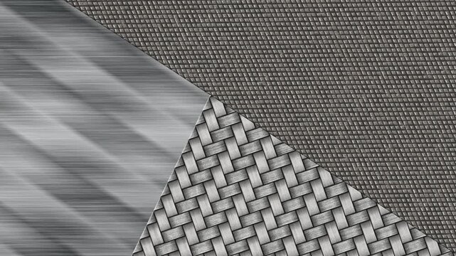Luxury Industrial Metal Textures Abstract Background with Copy Space, 4K Seamless Loop