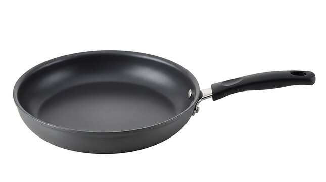 Non-Stick Frying Pan Isolated. Essential Professional Kitchen Cookware & Utensil for Commercial & Home Food Preparation