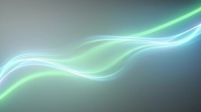 Abstract flowing light waves with smooth gradient colors.