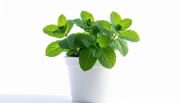 mint in a pot