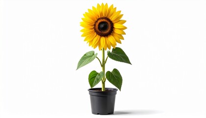 Obraz premium sunflower in a pot