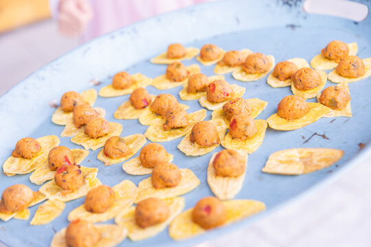 alimento, comida, delicioso, aperitivo, foi, tradicional, salubre, rico, exquisito, frio, croquetas, galletas, salado, frio