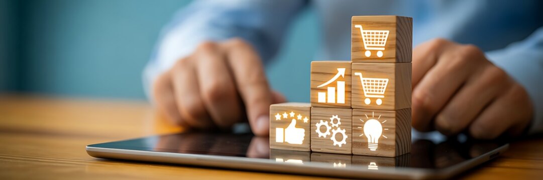 Mobile Ecommerce Shopping And Digital Marketing Concept