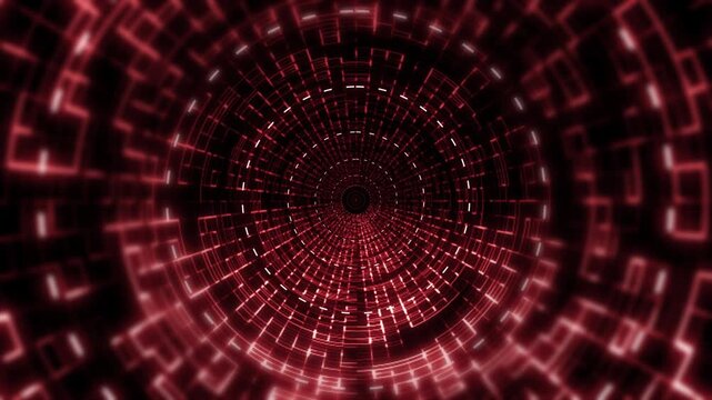 ed Cyber Circuit Energy Tunnel Reveal Transition with Alpha Channel