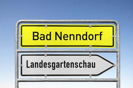 Wegweiser, Bad Nenndorf, Landesgartenschau, (Symbolbild)