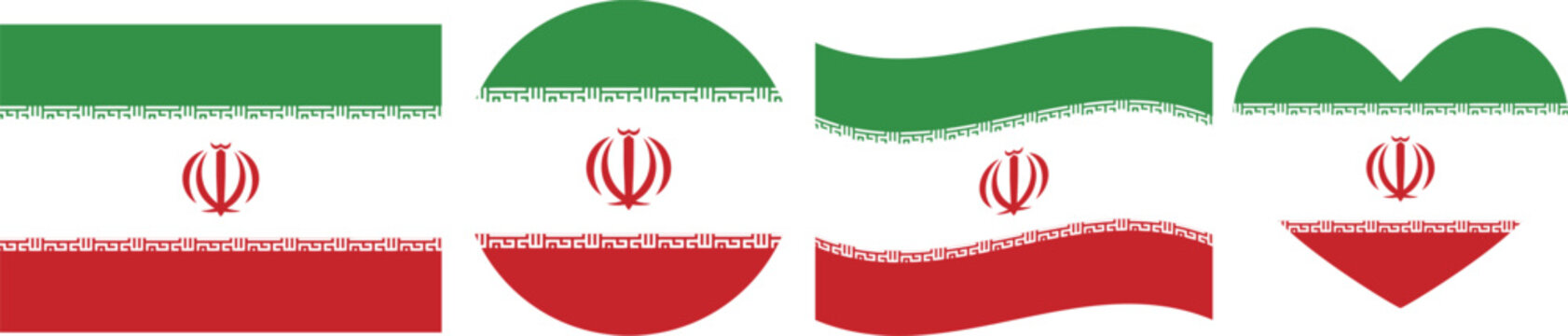 Iran flag illustrator country flags symbol National Collection International  Set