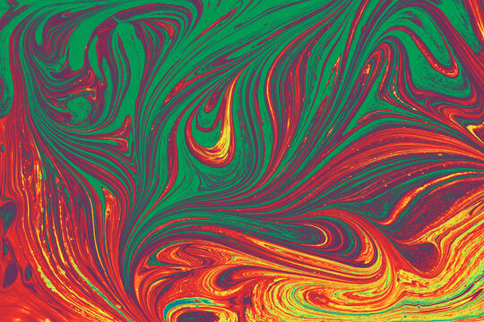 Abstract ebru marbling texture background design.