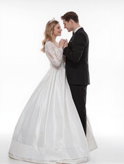 Naklejka premium Wedding couple portrait