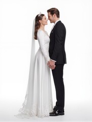 Naklejka premium Wedding couple portrait
