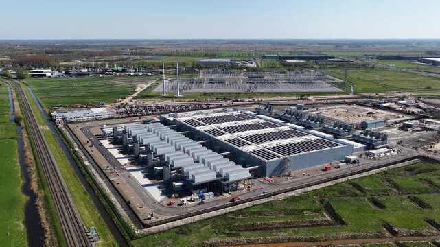 Data Center Westpoort Groningen, aerial.