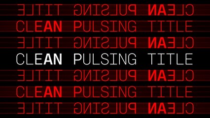 Pulsing Text Grid Modern Lines Glow (Variable Font)