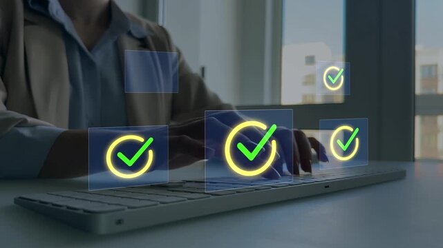 Quality certification service and standardization.Quality assurance document management technology standards and ISO.Digital checklist management for business certification and quality assurance.	
