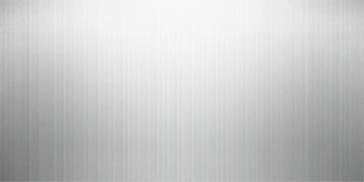 A shiny silver brushed metal plate background featuring a seamless stainless steel or aluminum surface texture with a grey metallic reflection pattern for a sleek industrial wallpaper design