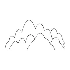 Obraz premium mountain icon