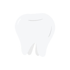 Obraz premium Clean White Molar Tooth Illustration
