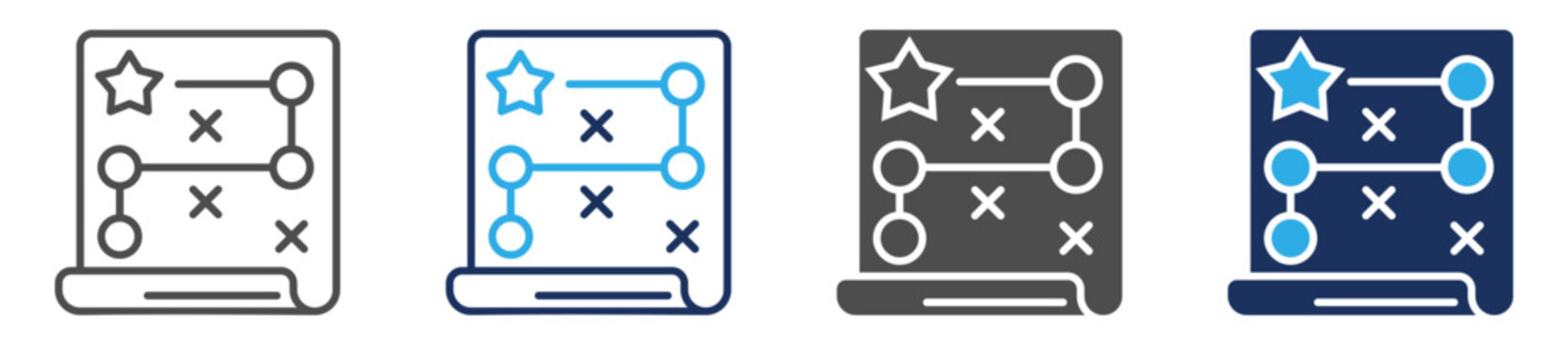 tactic icon set multi concept