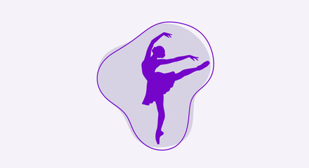 Graceful ballerina dancing in a classic ballet pose, isolated white background © REZA