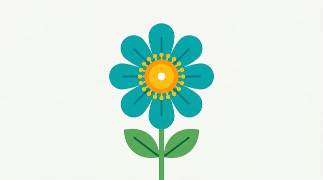 Stylized floral illustration