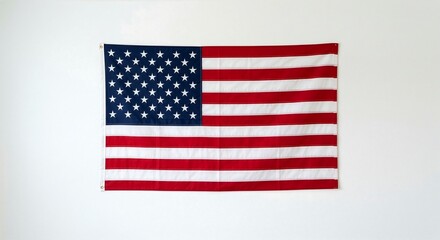 Obraz premium Minimal USA Independence Day Concept with American Flag – Clean Patriotic Background