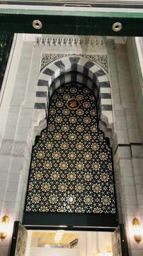 Ornate Archway Architecture mosque, Masjidil Haram Mecca 