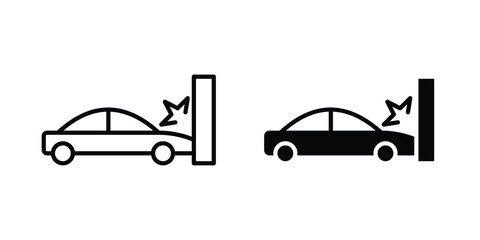 Naklejka premium Accident icon. Vector icons for design projects