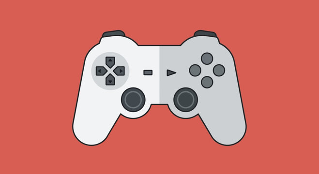 Video Game Controller Flat Design