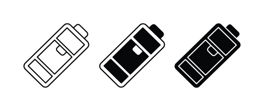 Vape Pen Icons, Electronic Cigarette Symbols, Vaping Device Vector Graphics