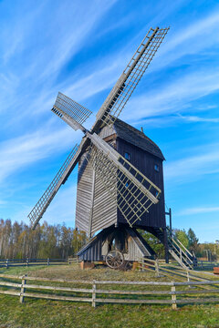 Beautiful historic German post mill.
