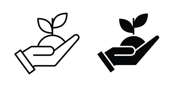 Eco-friendly icon. Vector icons for design projects