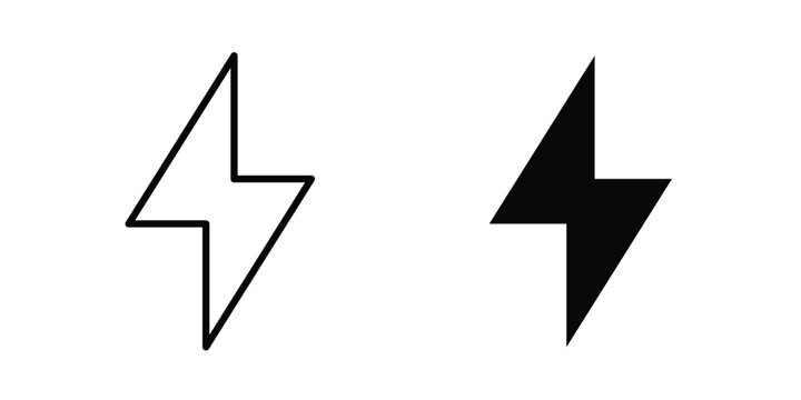 Electricity icon. Vector icons for design projects
