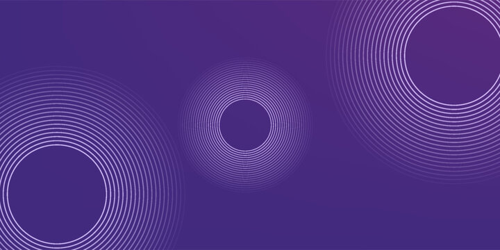 Simple purple abstract background with circle line motif