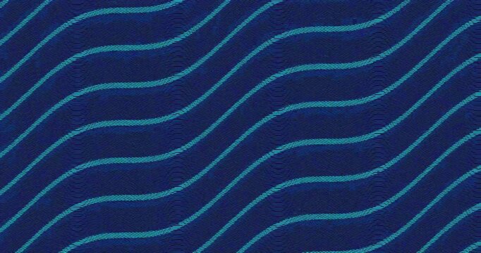Abstract Wavy Line Patterns in Multiple Colors.