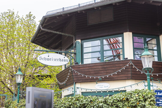 historic Schweizerhaus restaurant at Prater in Vienna