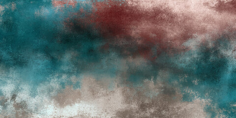Obraz premium A dark blue abstract watercolor texture blends smoky clouds and grunge paper elements to create a dramatic stormy sky backdrop with an explosion of light