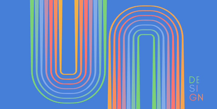 An oval outline frame composed of multiple multicolored lines. A creative backdrop for creativity. Glow effect. Bright neon curves shimmer across a dark canvas. Color gradients. Vector for design.