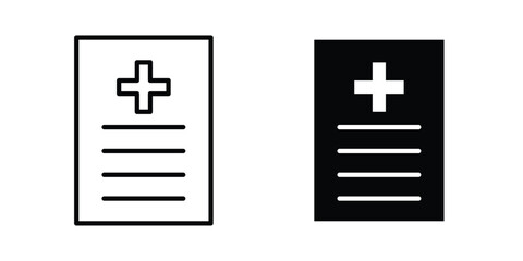 Obraz premium Medical report icon. Vector icons for design projects