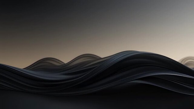 Abstract Dark Waves: Fluid Motion and Gradient Background
