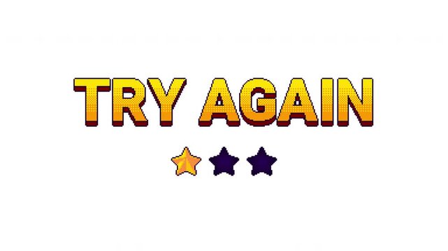 Try again one star rating animation