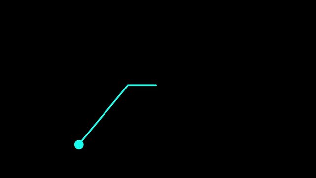 100% percent call out pie chart motion graphic animation on black background.4k video