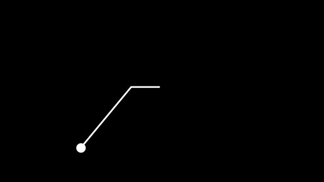 100% percent call out pie chart motion graphic animation on black background.4k video