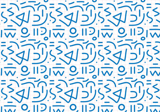 hand drawn alphabet