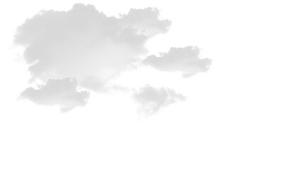 Fototapeta premium Soft White Cloud Overlay Isolated Transparent Background Atmospheric Sky Element PNG