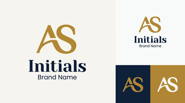 An elegant logo representing the initials 'AS', showcasing a sophisticated font style that conveys professionalism and luxury, ideal for high-end brands or services.