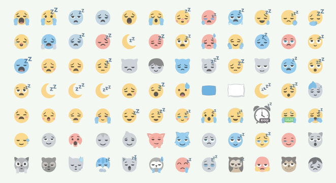Cat emoticons and smileys ai dashboard data visualization futuristic interface analytics UI digital technology