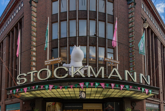 Helsinki, Finland - August 20, 2025: A picture of the Stockmann Helsinki City Center.
